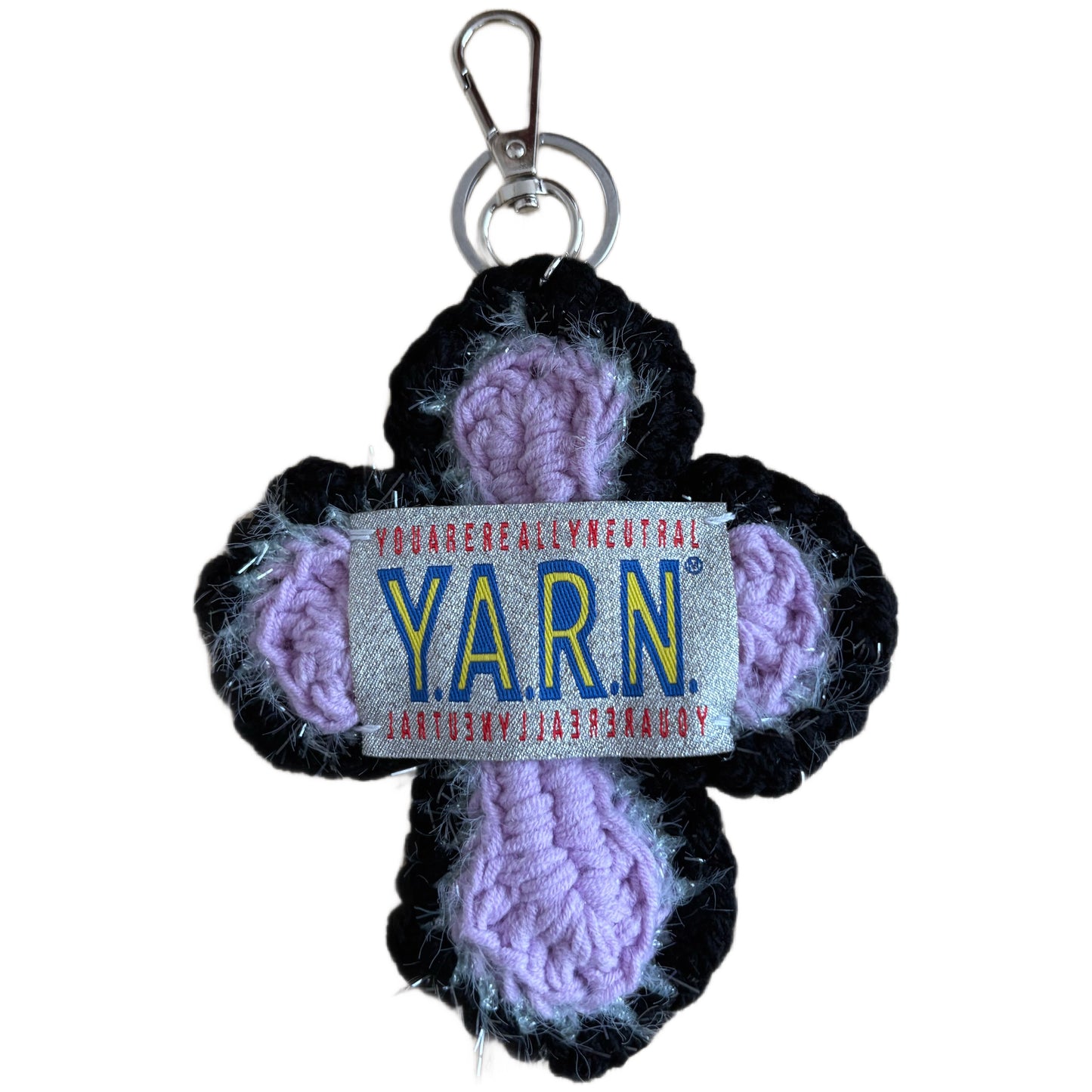 "Y.A.R.N. Collection" 3D Cross Handmade Knit Key Holder(unisex)