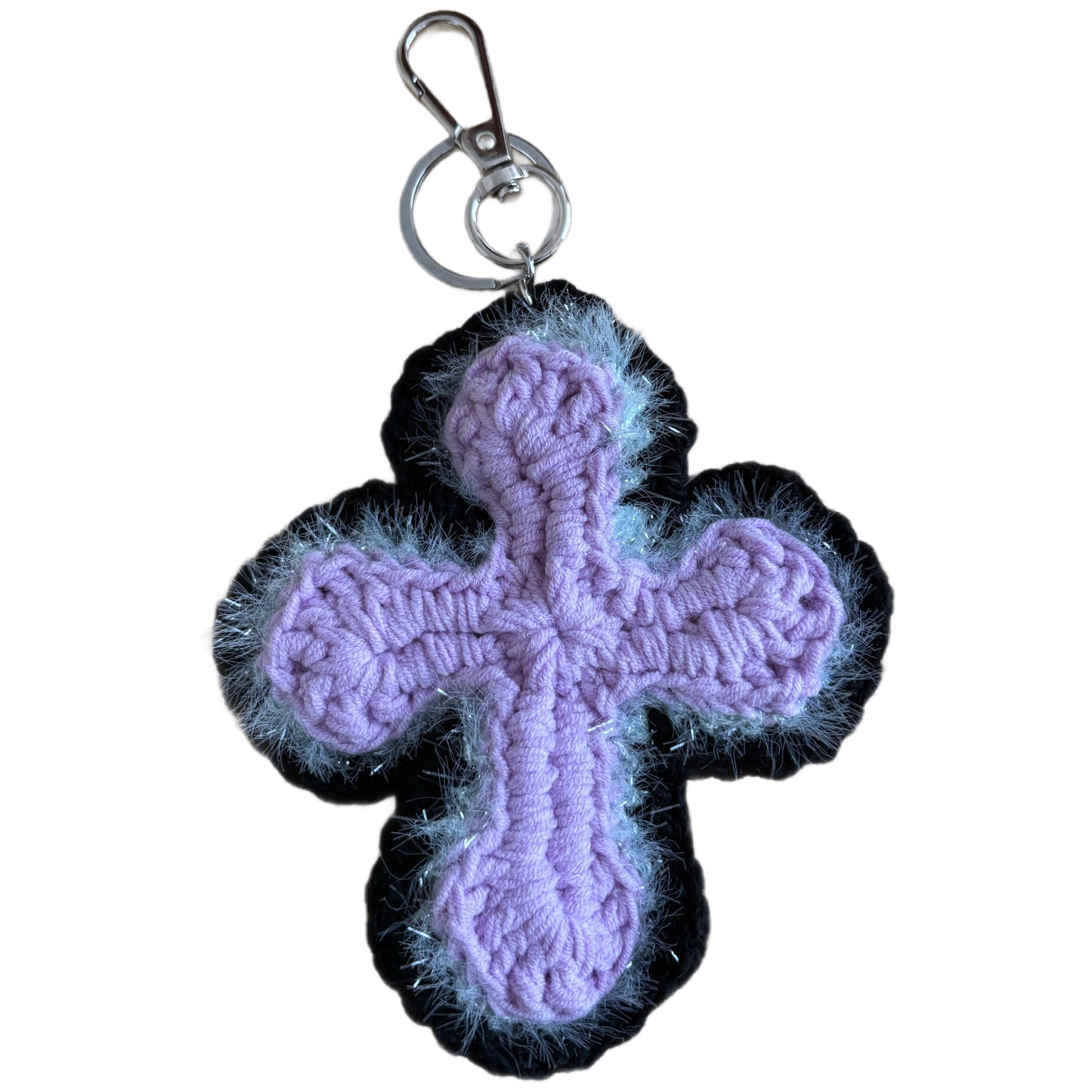 "Y.A.R.N. Collection" 3D Cross Handmade Knit Key Holder(unisex)