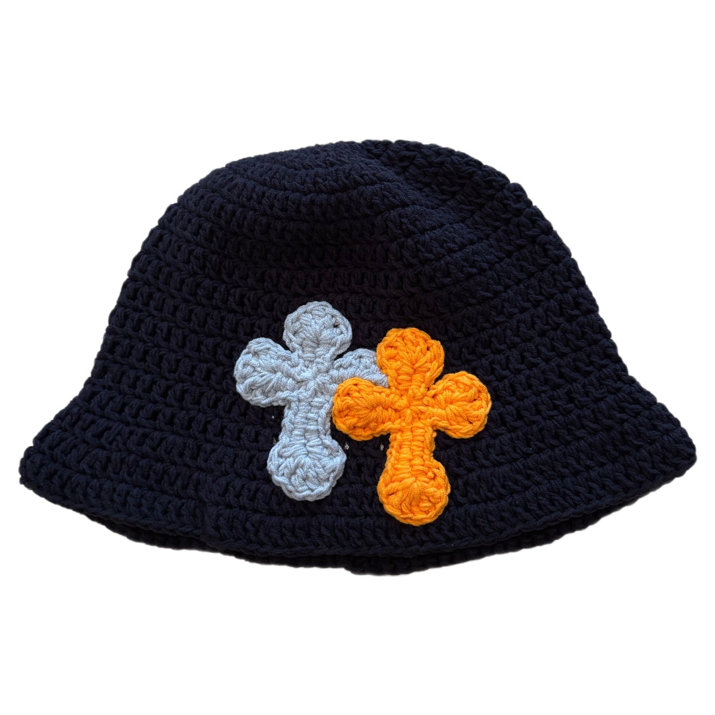 "Y.A.R.N. Collection" 3D double Cross Handmade Knit hat (unisex)