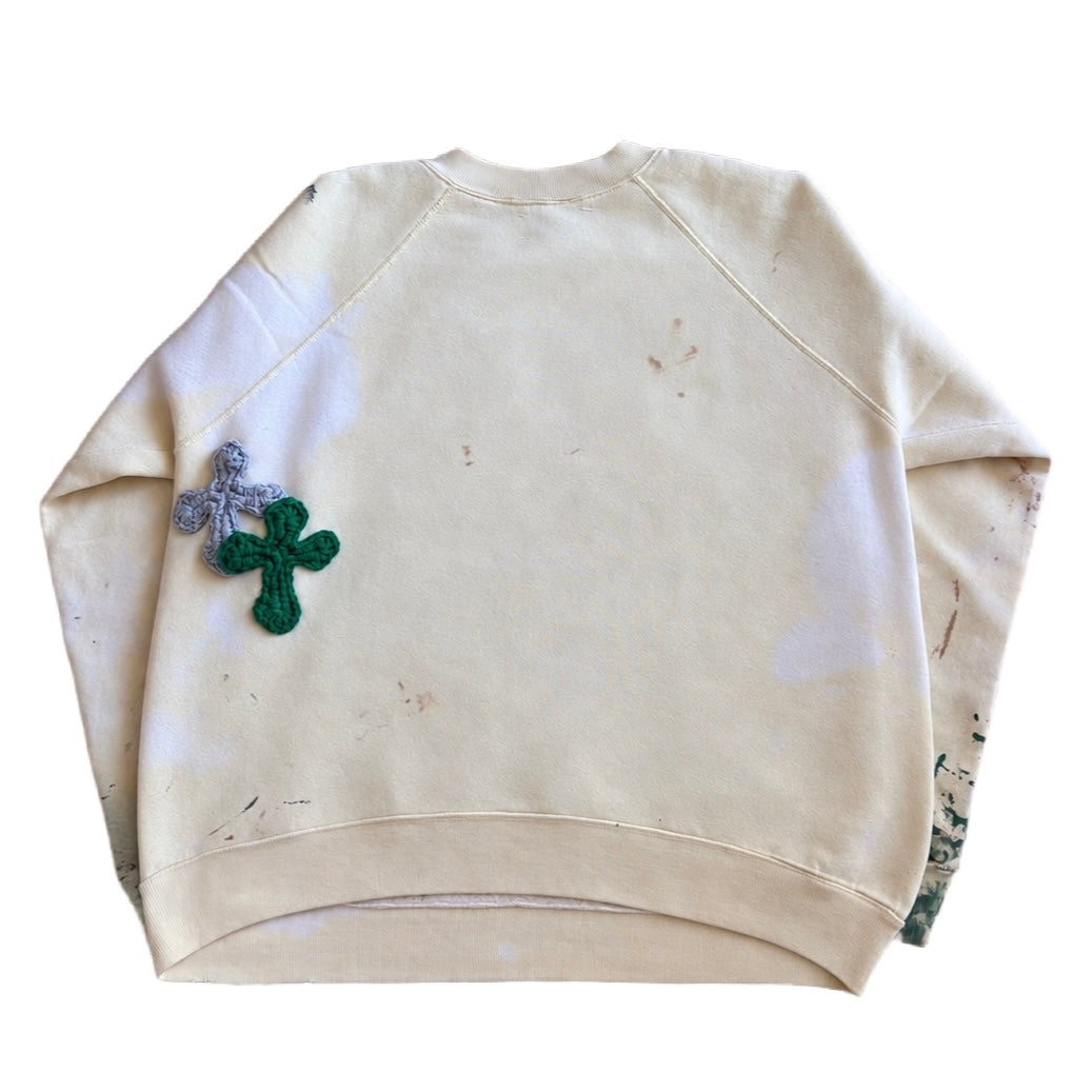 "Y.A.R.N. Collection" 90s made in USA sweat with 6 cross (unisex)