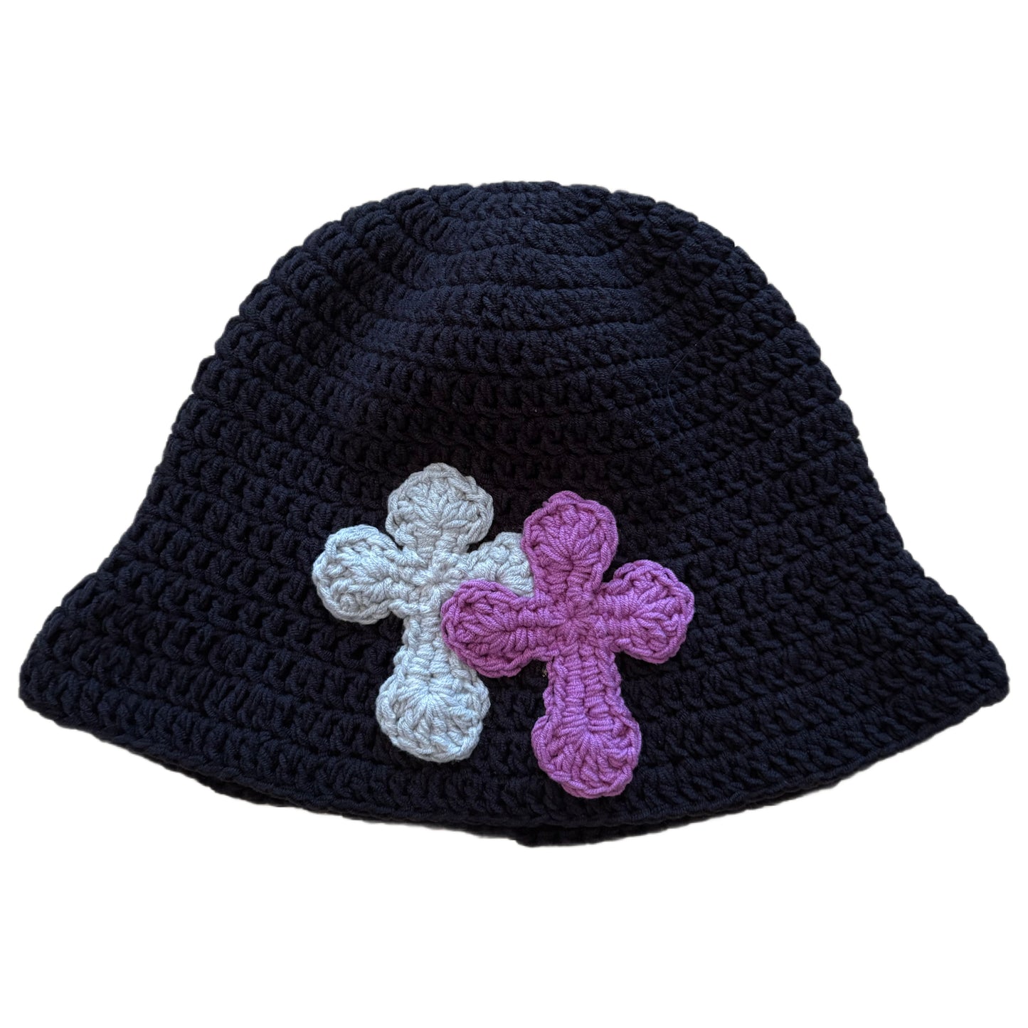 "Y.A.R.N. Collection" 3D double Cross Handmade Knit hat (unisex)