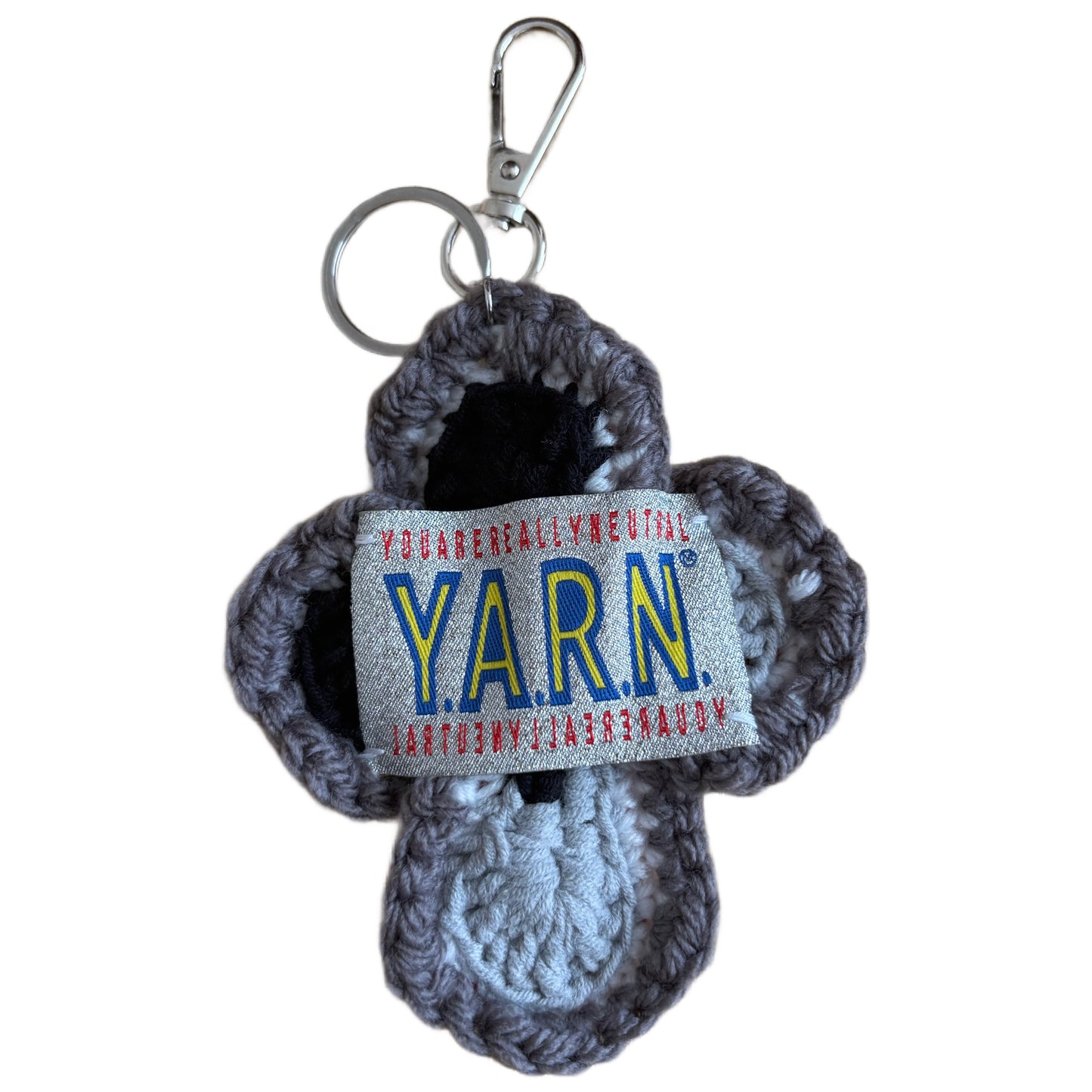 "Y.A.R.N. Collection" 3D Cross Handmade Knit Key Holder(unisex)