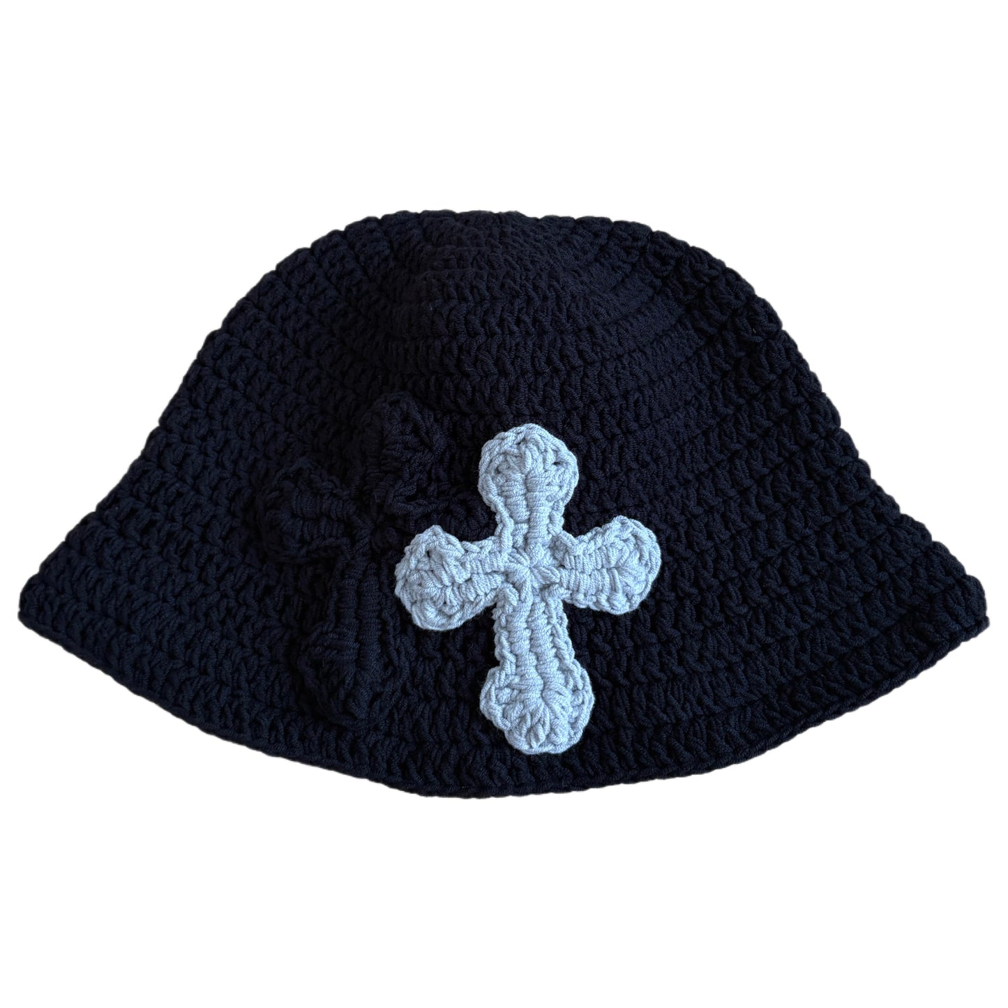 "Y.A.R.N. Collection" 3D double Cross Handmade Knit hat (unisex)