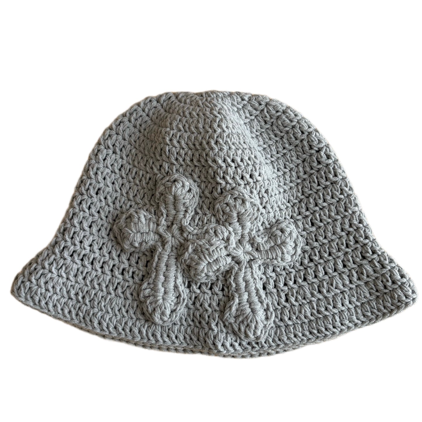 "Y.A.R.N. Collection" 3D double Cross Handmade Knit hat (unisex)