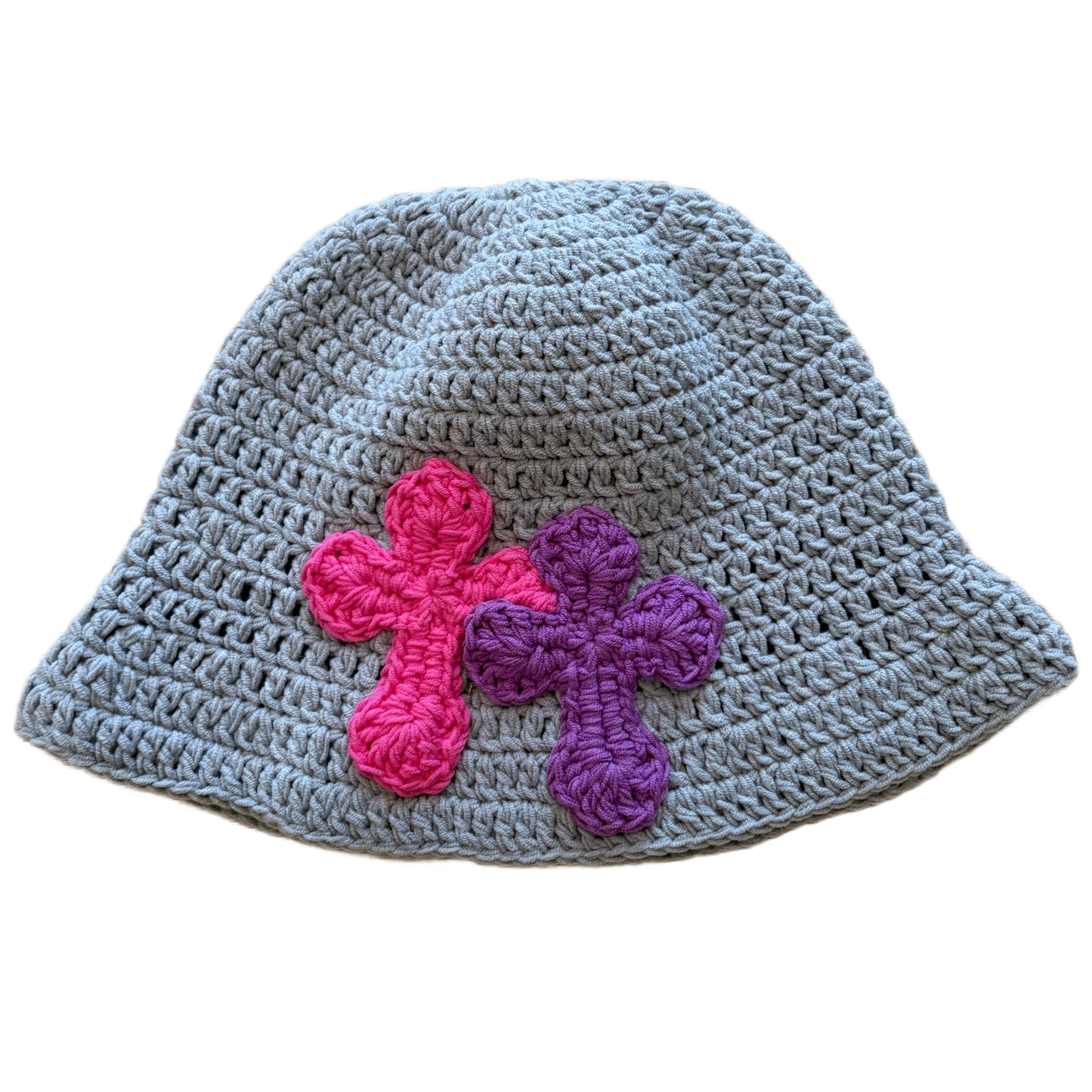 "Y.A.R.N. Collection" 3D double Cross Handmade Knit hat (unisex)