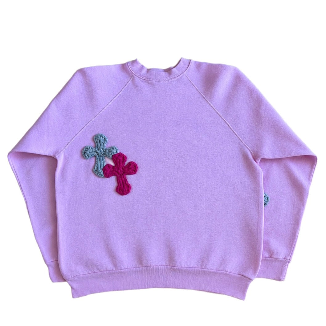 "Y.A.R.N. Collection" 90s made in USA sweat with 6 cross (unisex)