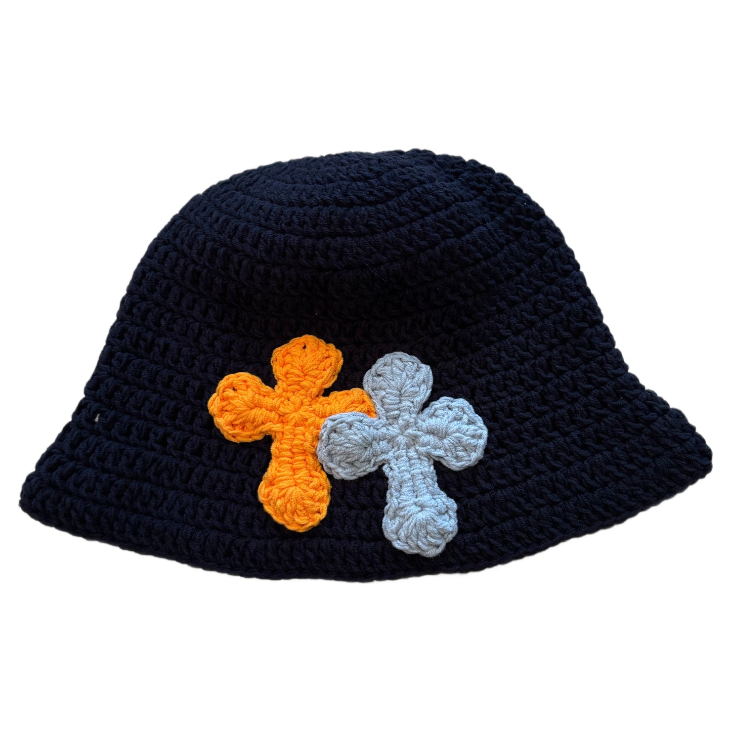 "Y.A.R.N. Collection" 3D double Cross Handmade Knit hat (unisex)