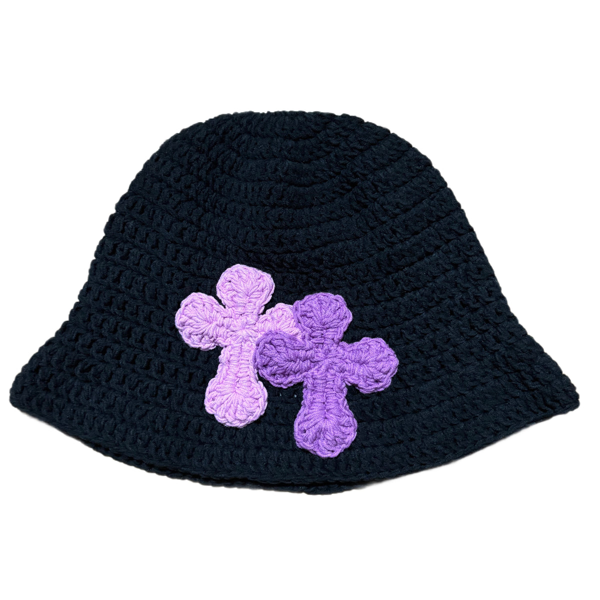 "Y.A.R.N. Collection" 3D double Cross Handmade Knit hat (unisex)