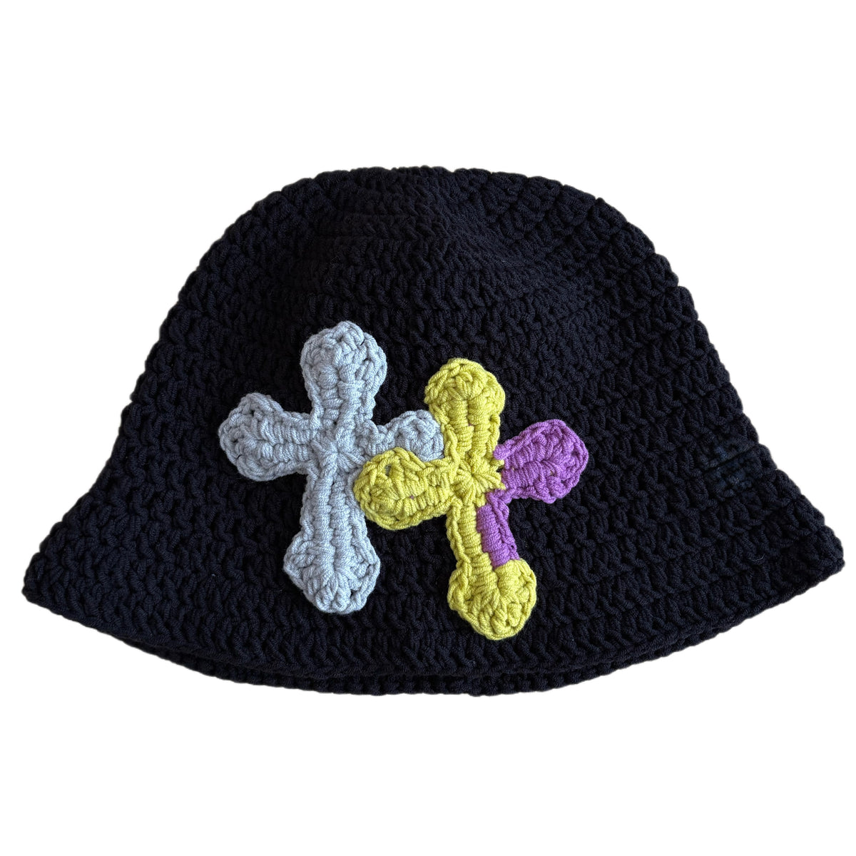 "Y.A.R.N. Collection" 3D double Cross Handmade Knit hat (unisex)