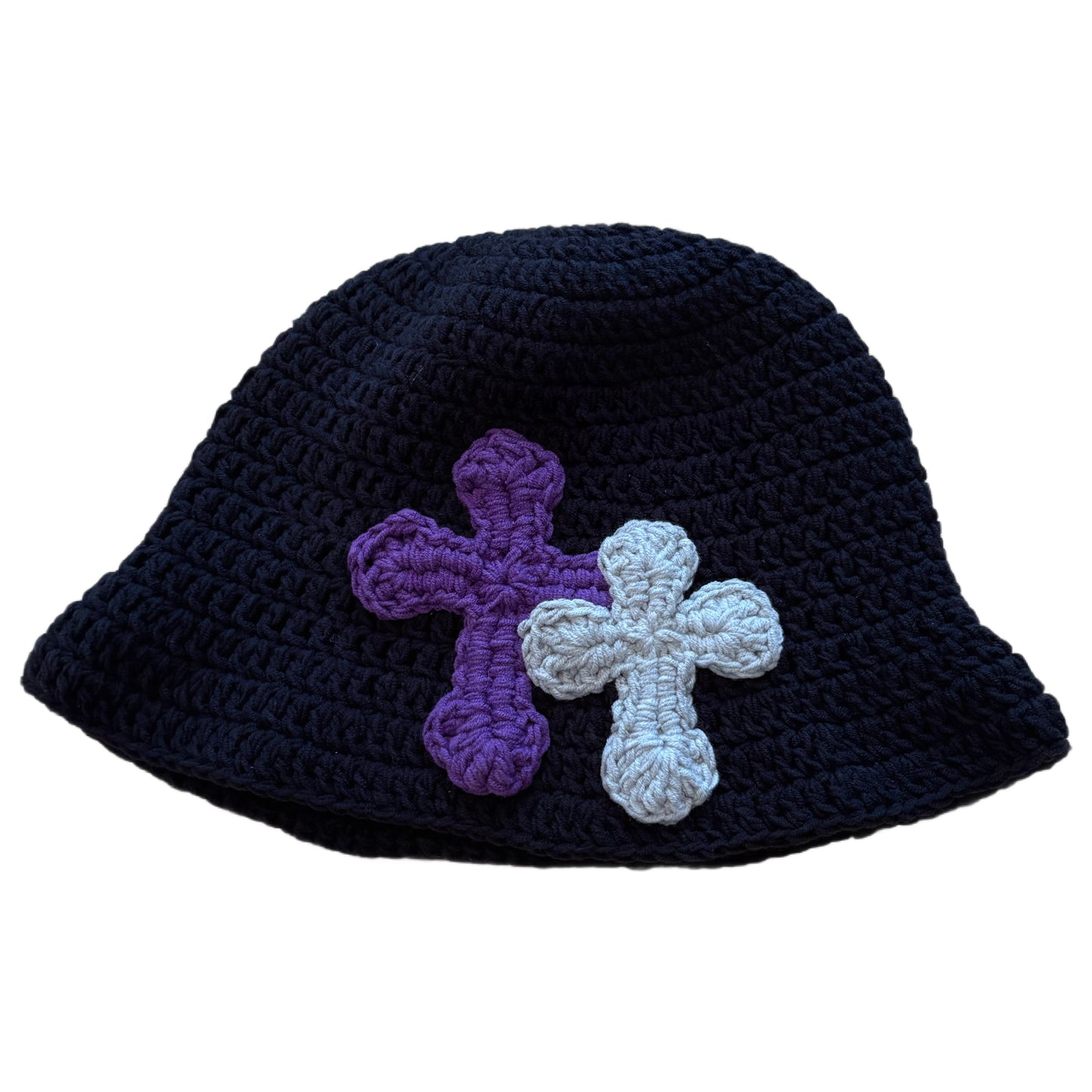 "Y.A.R.N. Collection" 3D double Cross Handmade Knit hat (unisex)
