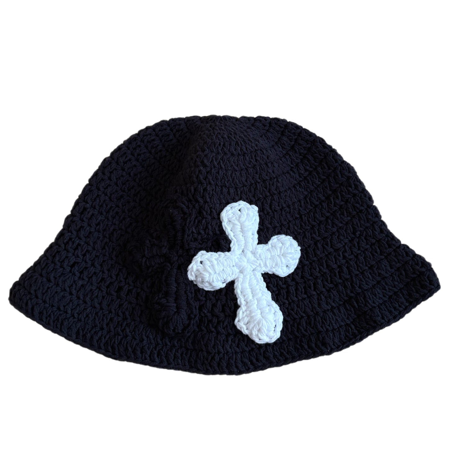 "Y.A.R.N. Collection" 3D double Cross Handmade Knit hat (unisex)