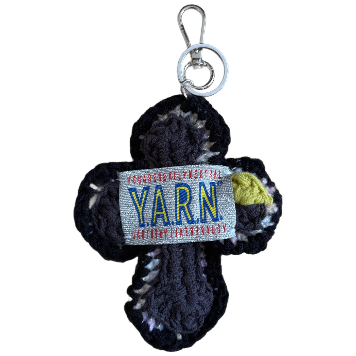 "Y.A.R.N. Collection" 3D Cross Handmade Knit Key Holder(unisex)