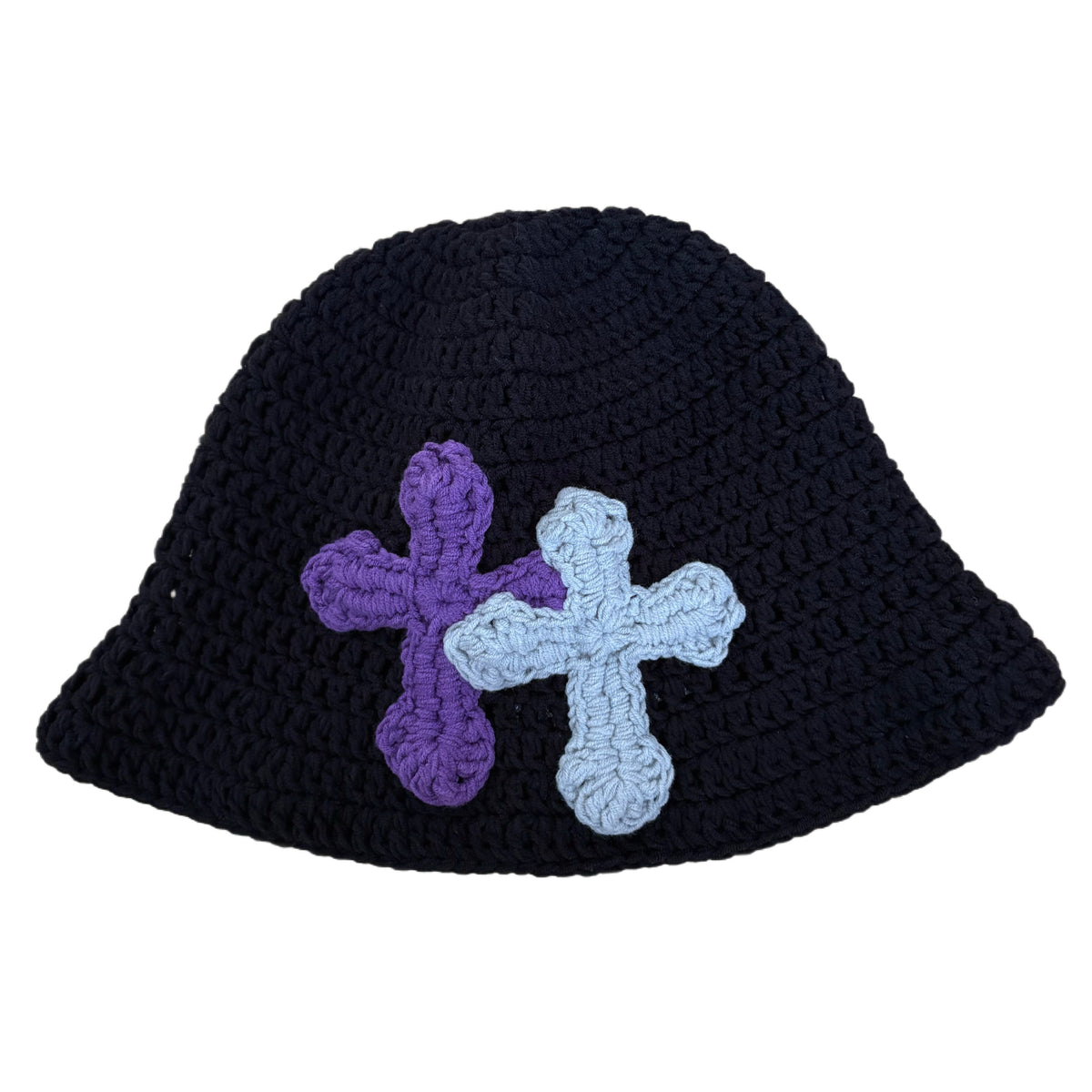 "Y.A.R.N. Collection" 3D double Cross Handmade Knit hat (unisex)