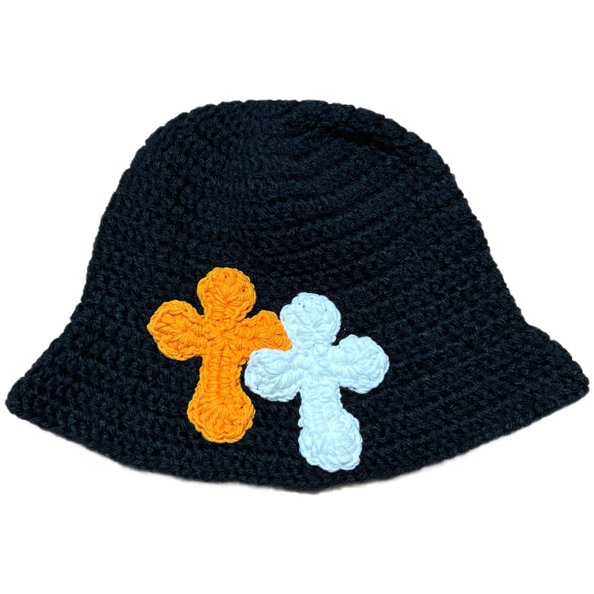 "Y.A.R.N. Collection" 3D double Cross Handmade Knit hat (unisex)