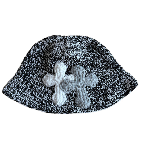 "Y.A.R.N. Collection" 3D double Cross Handmade Knit hat (unisex)