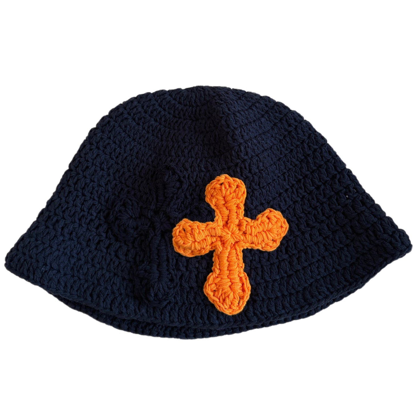 "Y.A.R.N. Collection" 3D double Cross Handmade Knit hat (unisex)