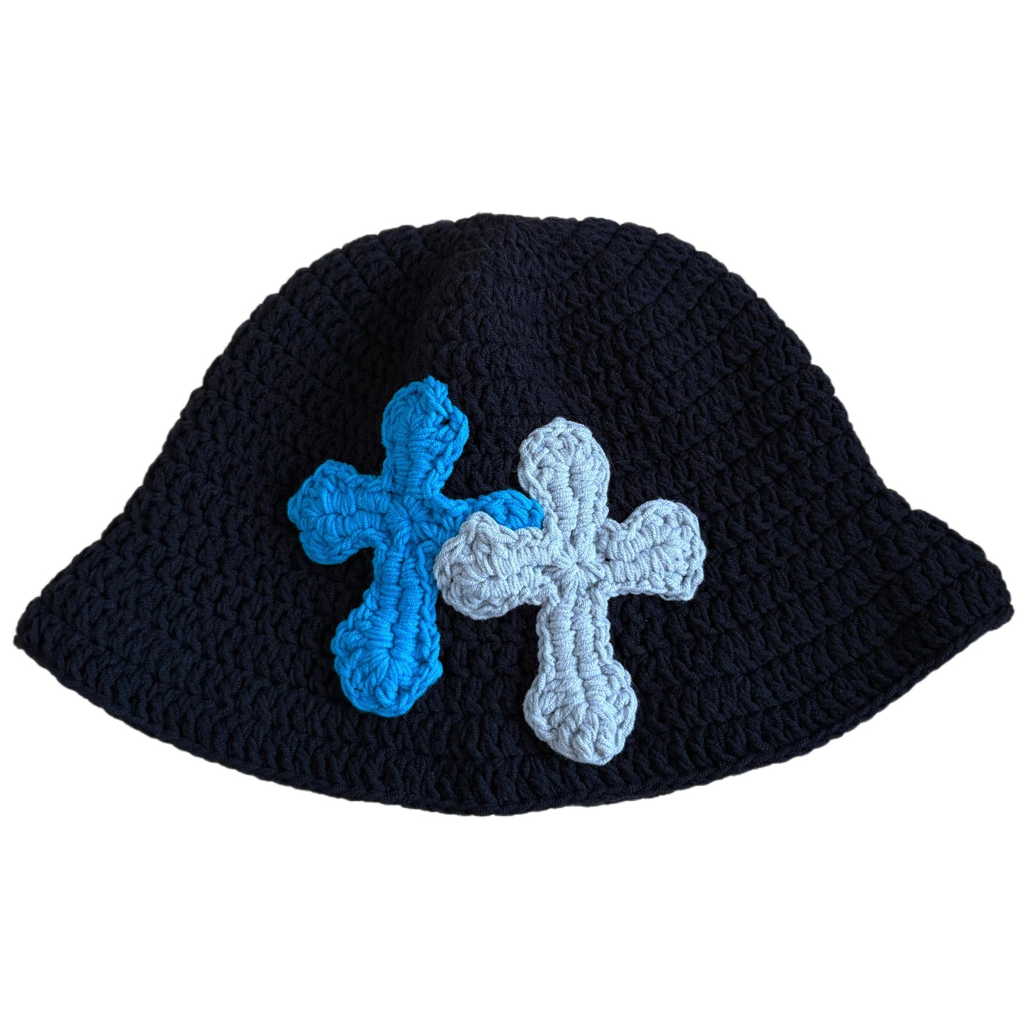 "Y.A.R.N. Collection" 3D double Cross Handmade Knit hat (unisex)